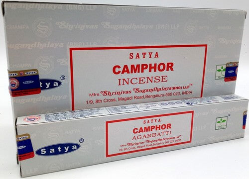 Encens CAMPHRE - Encens Satya 15g – Purification, fraîcheur et énergie revitalisante