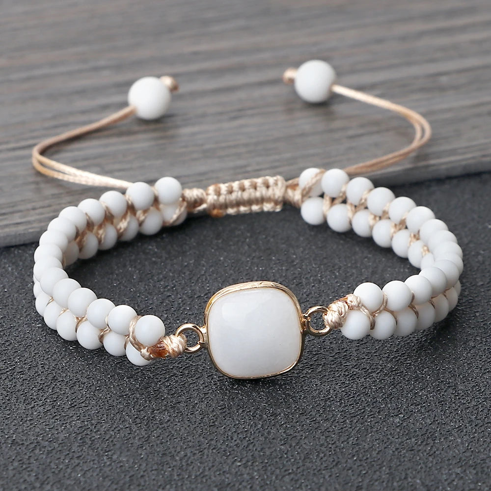 Bracelet hippie Howlite
