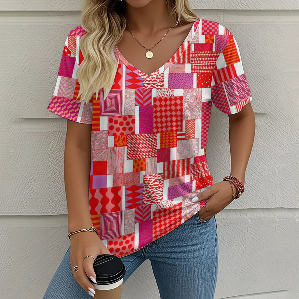 T-shirt Femme Été Vintage – Chic et Confort ✨