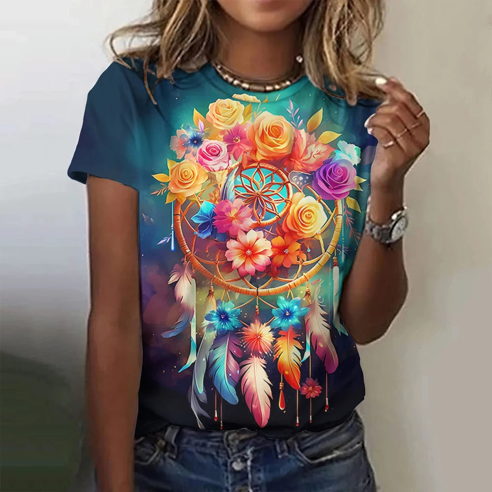 T-shirt Summer hippie 3D