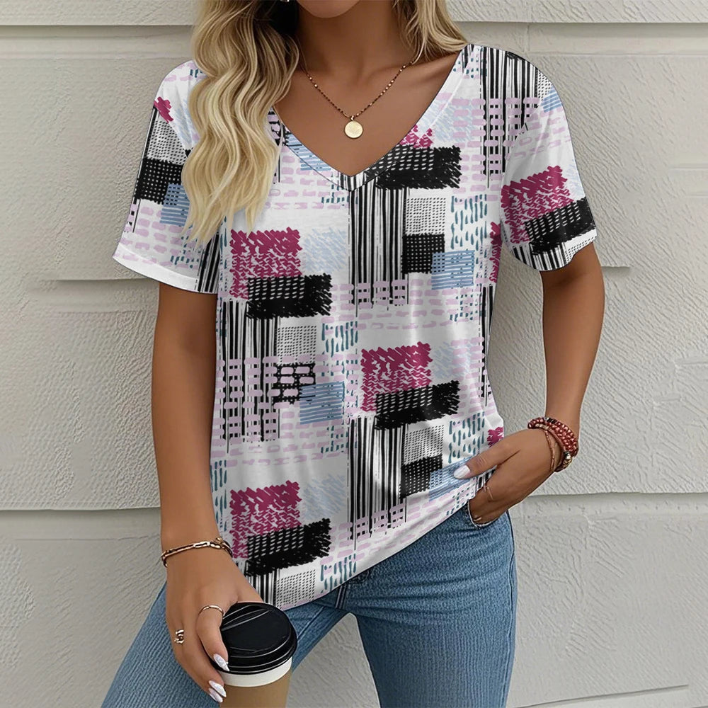 T-shirt Femme Été Vintage – Chic et Confort ✨