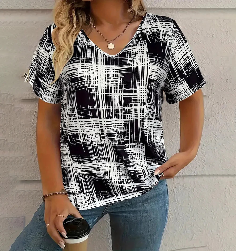 T-shirt Femme Été Vintage – Chic et Confort ✨