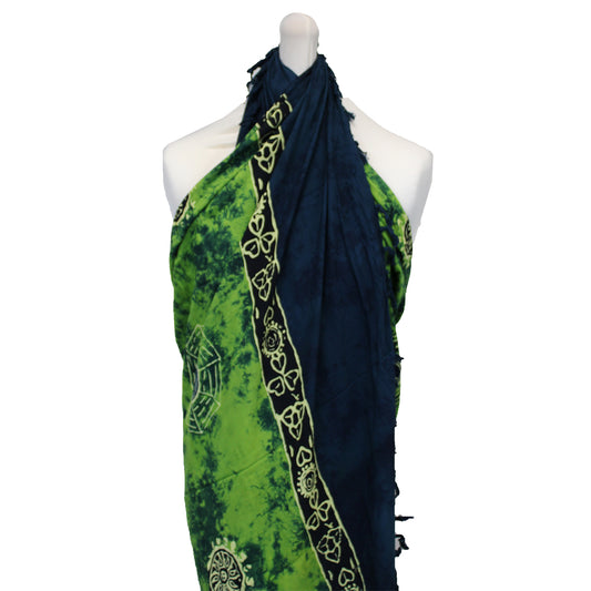 Sarongs vert Celtiques de Bali - Yin & Yang