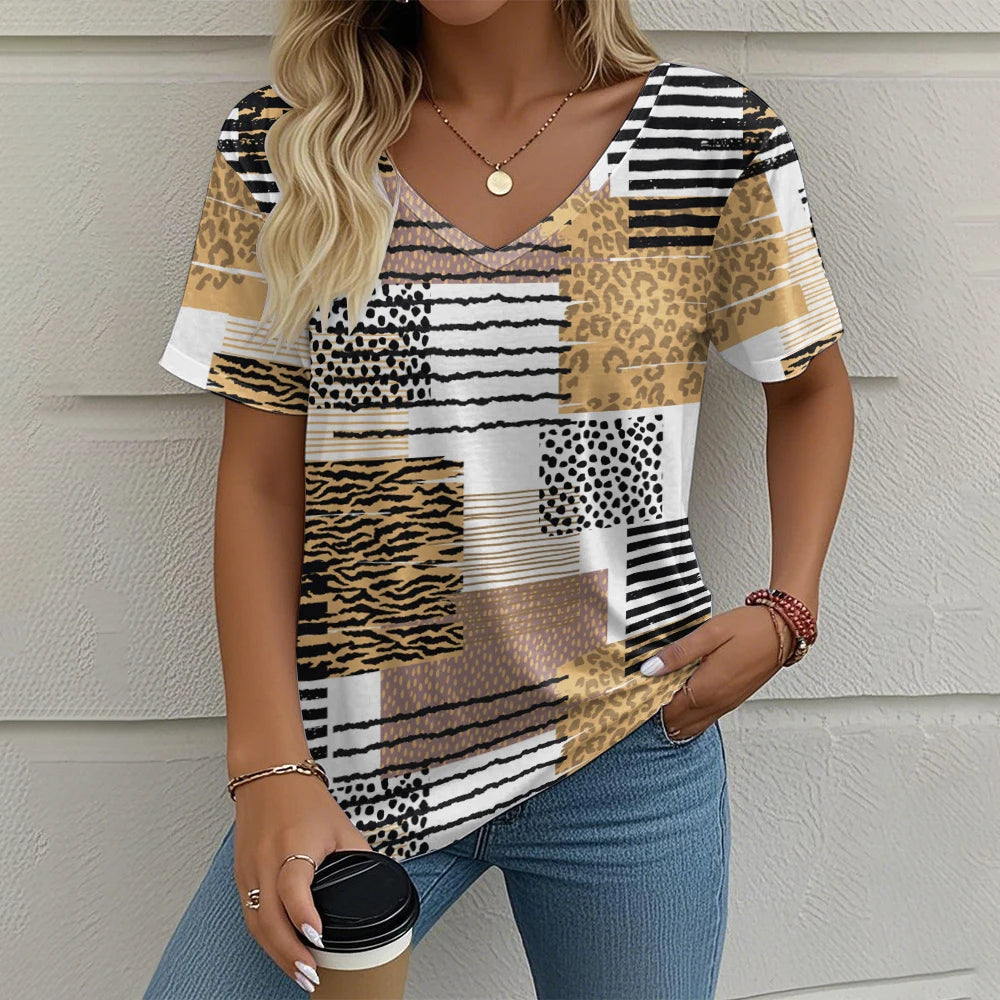 T-shirt Femme Été Vintage – Chic et Confort ✨