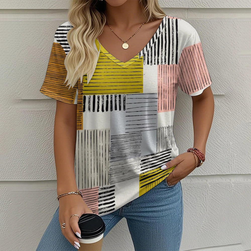 T-shirt Femme Été Vintage – Chic et Confort ✨