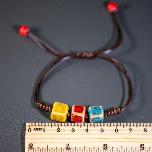 Bracelet Céramique Coloré Vintage