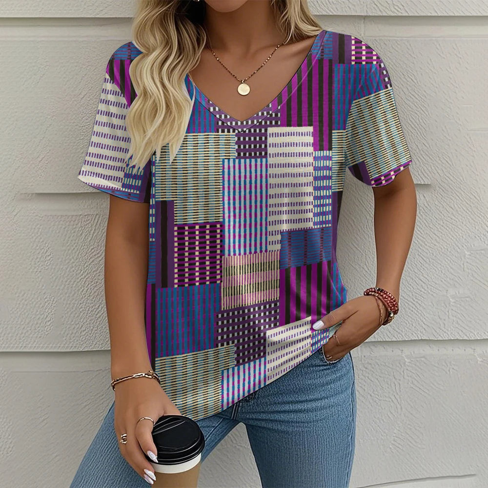 T-shirt Femme Été Vintage – Chic et Confort ✨