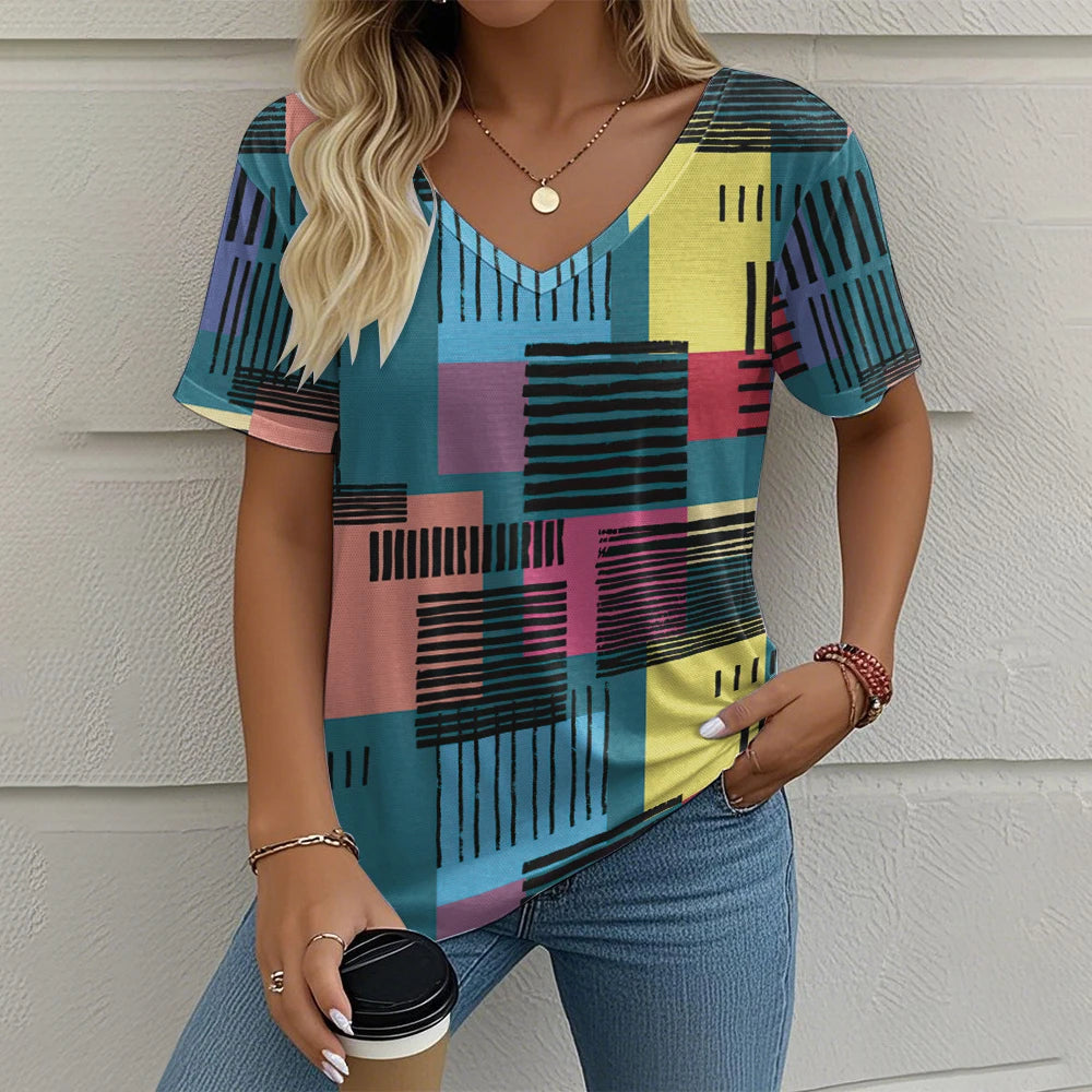 T-shirt Femme Été Vintage – Chic et Confort ✨