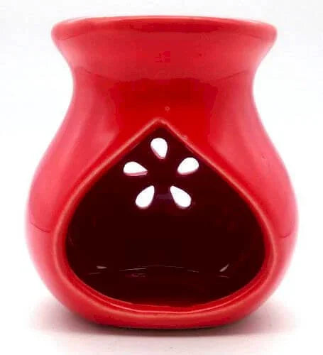 Brûleur d’Huiles essentielles en Céramique – Rouge Passion
