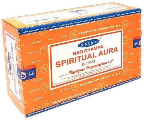 Encens Satya "AURA SPIRITUELLE" 15g – Élevez vos vibrations, alignez votre énergie