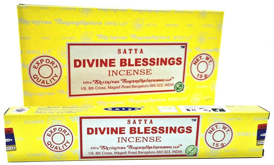 Encens Satya "BENEDICTION DIVINE" 15g – Élevez vos prières, accueillez la lumière