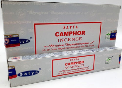 Encens CAMPHRE - Encens Satya 15g – Purification, fraîcheur et énergie revitalisante