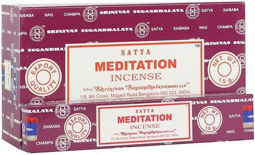 Encens Satya "MEDITATION" – Retrouvez le calme intérieur à chaque souffle