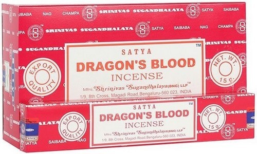 Encens Satya "SANG DE DRAGON" 15g – Protection, puissance et purification