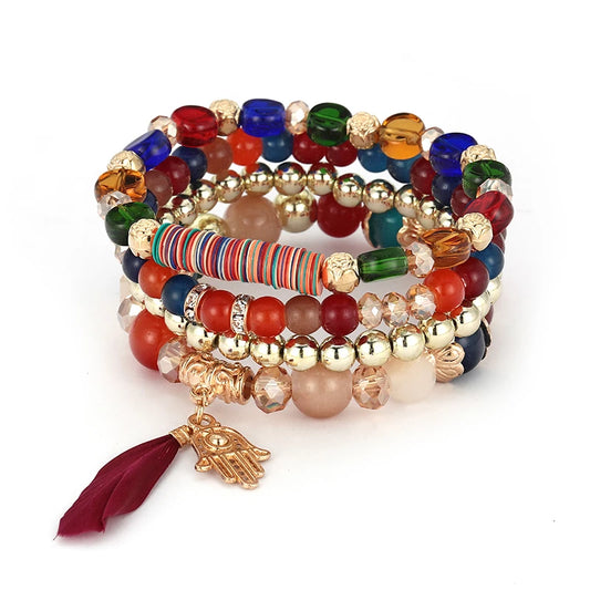 Bracelet Bohème Multicouches – Élégance et Esprit Libre
