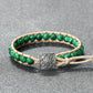 Bracelet Vintage Artisanal – Perles de Yoga & Pierre Naturelle