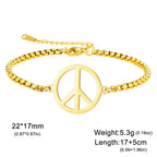 Bracelet / Chevillère Dawapara – Peace and Love