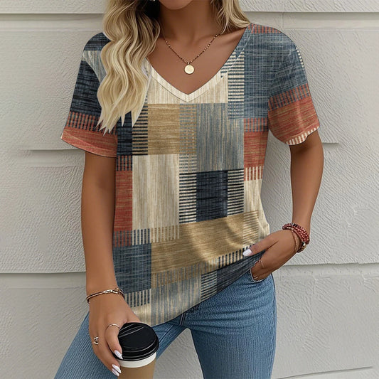 T-shirt Femme Été Vintage – Chic et Confort ✨