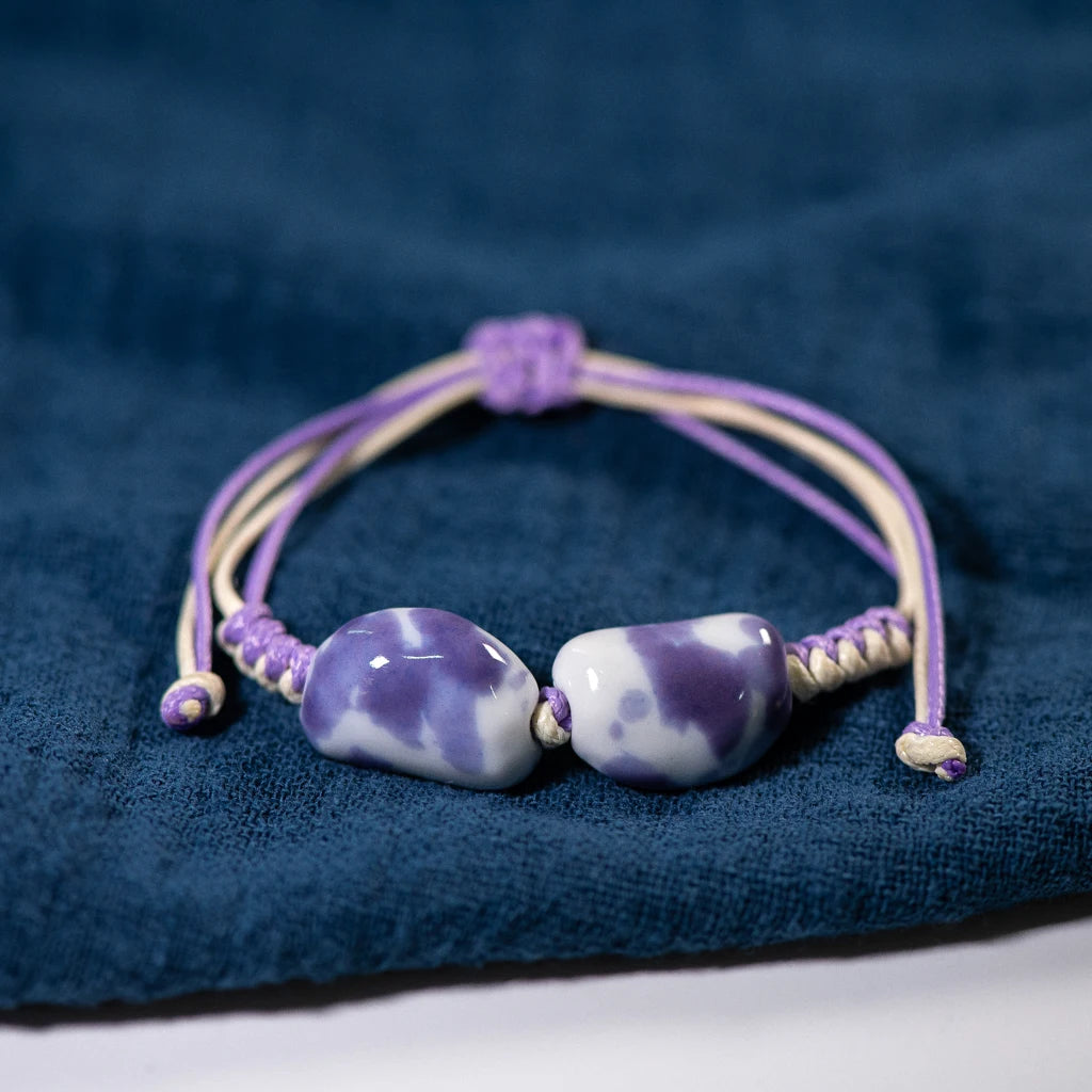 Bracelet Céramique Coloré Vintage