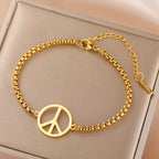 Bracelet / Chevillère Dawapara – Peace and Love