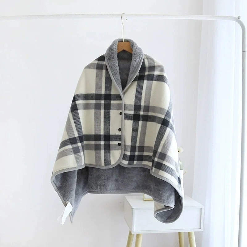 Plaid Cocooning à Boutons – Douceur et Confort au Quotidien