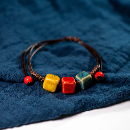 Bracelet Céramique Coloré Vintage
