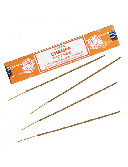 Encens CHAMPA - Encens Satya 15g – L’âme de l’Inde dans chaque volute