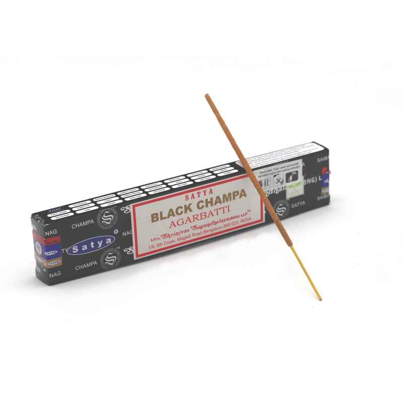 Encens BLACK CHAMPA - Encens Satya  - 15g – Profondeur, mystère et sérénité