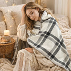 Plaid Cocooning à Boutons – Douceur et Confort au Quotidien